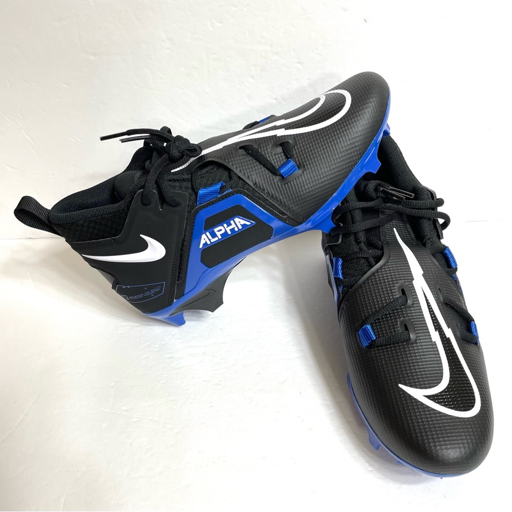 Nike Alpha Menace Pro 3 Football Cleats Sizes 10 & 13 CT6649-007 Black Blue